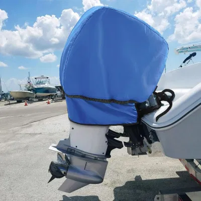 Wasserdichte Außenbordmotor-Abdeckung, 600D, lichtbeständig, für Bootsmotorhaube, passend für Motor 25